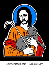 Christian Jesus Vektor Kunstwerk