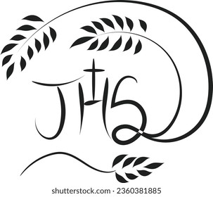 Christian line art design for print or use as banner, poster, photo overlay, apparel design