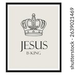  Christian Line Symbols Sketch Poster, Religion Hand Drawn Art, Bible Wall decor