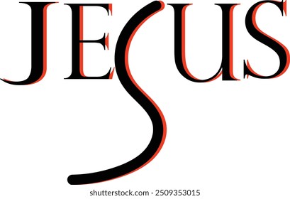 Christian Lord Jesus Calligraphy Vector Photos