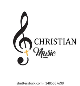 Christian music quote, typography for print or use as poster, card, flyer or T shirt