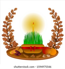 Christian orthodox christmas tradition-  vector illustration eps 10