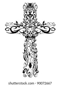 Christian pattern Cross decoration Design