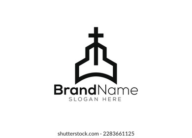 Plantilla de diseño de logotipo de Christian plus