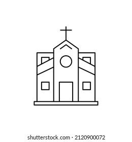 christian prayer church icon vector