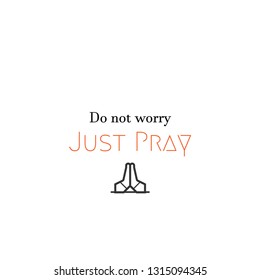 Christian quote, typography for print or use as poster, flyer or T shirt