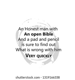 Christian quote, typography for print or use as poster, flyer or T shirt