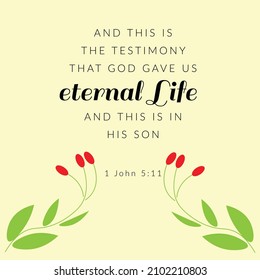 Christian Quote. Typography for print or use as poster, card, flyer or T Shirt