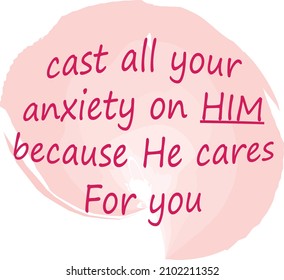 Christian Quote. Typography for print or use as poster, card, flyer or T Shirt