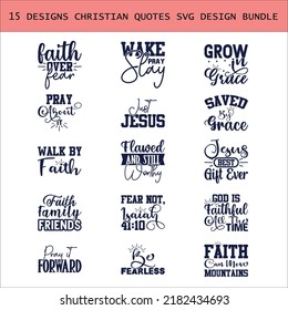 Christian Quotes SVG Design Bundle