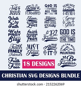 Christian Quotes SVG Designs Bundle. Christian quotes SVG cut files bundle, Christian quotes t shirt designs bundle, Funny cut files, Jesus eps files, SVG bundle grumpy cut Faith  Hope  svg