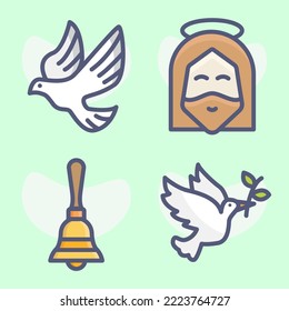 Christian religion praise people worship the cross prays holy priest nun coffin rose 