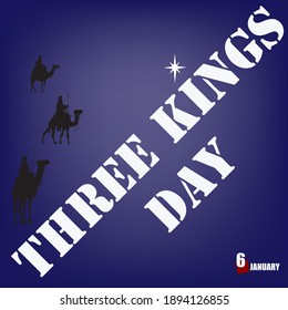 Christian religious holiday celebrated in January - Three Kings Day