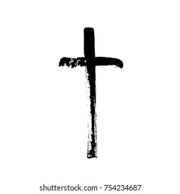 Christian Cross Grunge Vector Illustration Stock Vector (Royalty Free ...