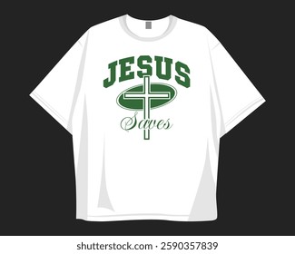 Christian retro t-shirt design for print, Christianity groove cartoon graphic tee