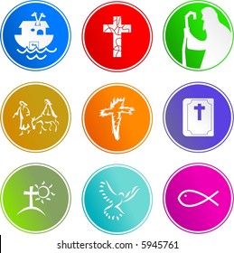 Christian sign icons