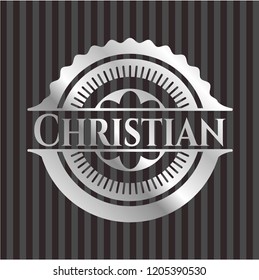 Christian silver emblem