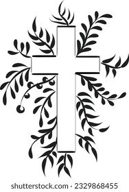 Christian Symbol design for print or use as poster, card, flyer, sticker, tattoo or T Shirt