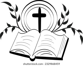 Christian Symbol design for print or use as poster, card, flyer, sticker, tattoo or T Shirt