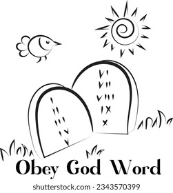 Christian Symbol design for print or use as poster, card, flyer, sticker, tattoo or T Shirt
