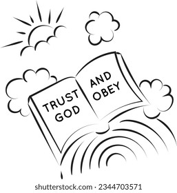 Christian Symbol design for print or use as poster, card, flyer, sticker, tattoo or T Shirt