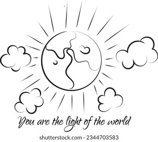 Christian Symbol design for print or use as poster, card, flyer, sticker, tattoo or T Shirt