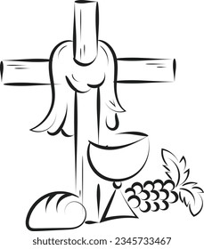 Christian Symbol design for print or use as poster, card, flyer, sticker, tattoo or T Shirt