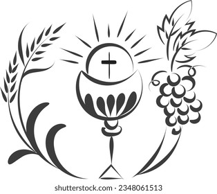 Christian Symbol design for print or use as poster, card, flyer, sticker, tattoo or T Shirt
