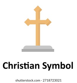 Icono de Vector de símbolo cristiano que puede modificarse o editarse fácilmente
