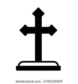 Icono de Vector de símbolo cristiano que puede modificarse o editarse fácilmente
