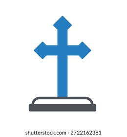 Icono de Vector de símbolo cristiano que puede modificarse o editarse fácilmente
