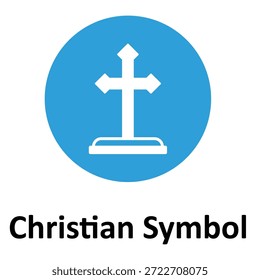 Icono de Vector de símbolo cristiano que puede modificarse o editarse fácilmente
