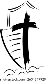 Christian Tattoo Art Vector Design - Cross, Faith, and Inspirational Symbol Vectors
