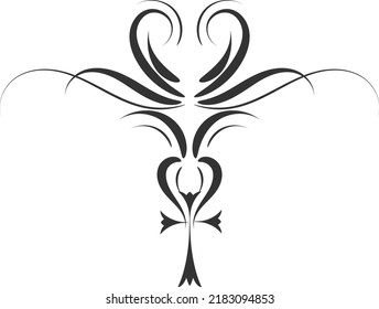 Christian Tattoo design with a Holy Cross. Use as poster, card, flyer, Tattoo or  T Shirt