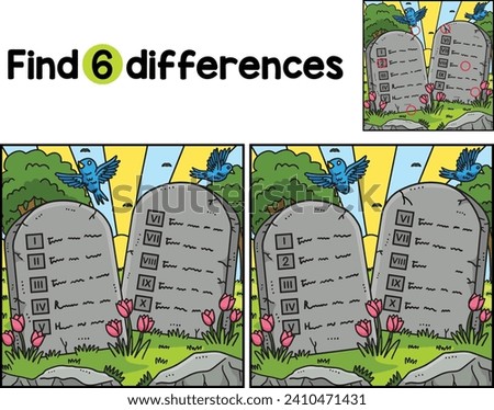 Christian Ten Commandments Find The Differences
