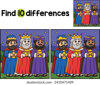 Christian Three Kings Find The Differences