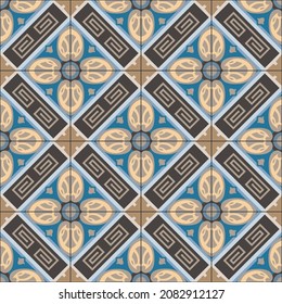 Christian tile geometric repeating pattern