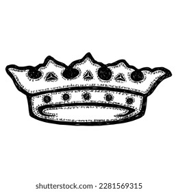 Christian traditional crown of Saint Mary, the mother of Jesus. Named Crown of twelve stars, or the Crown of the Immaculate Conception, represent the twelve apostles. Book of Revelation reference.