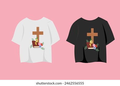 Christian tshirt design layout templates. vector illustration