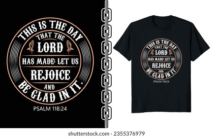 A Christian T-shirt typically features design, images, or text that convey messages related to Christianity, faith, and spirituality. 