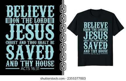 A Christian T-shirt typically features design, images, or text that convey messages related to Christianity, faith, and spirituality. 