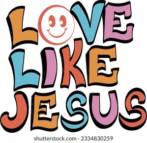 Christian typography design for Tattoo. The message of the Gospel of Jesus Christ. Bible lesson for kids or use as poster, card, flyer or T Shirt