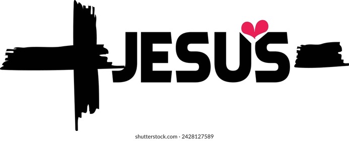 Christian typography design for Tattoo. The message of the Gospel of Jesus Christ. Bible lesson for kids or use as poster, card, flyer or T Shirt