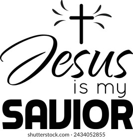 Diseño de tipografía cristiana para tatuaje. El mensaje del Evangelio de Jesucristo. Lección bíblica para niños o uso como póster, tarjeta, volante o camiseta