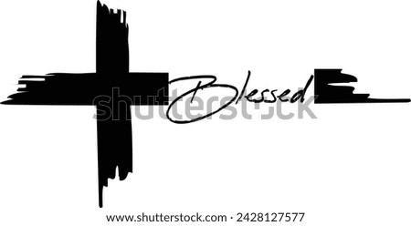 Christian typography design for Tattoo. The message of the Gospel of Jesus Christ. Bible lesson for kids or use as poster, card, flyer or T Shirt