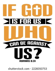 Christian typography print vector template design