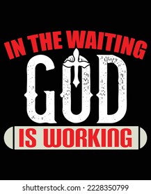 Christian typography print vector template design