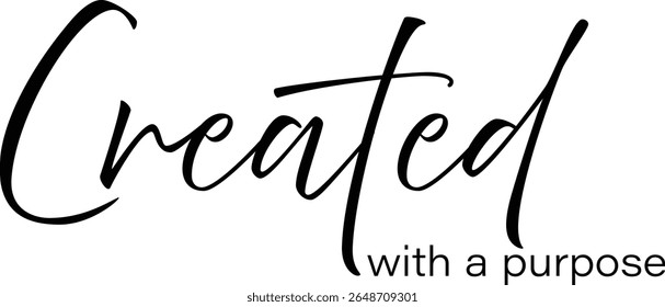 Christian Typography Quote. Faith-Based Design with Bible Verse or Inspirational Saying