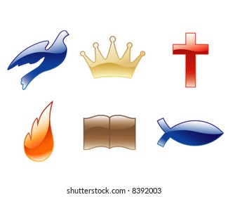 Christian vector icons