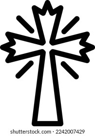 Christian Vector illustration on a transparent background. Premium quality symmbols. Thin line vector icons for concept and graphic design. 
